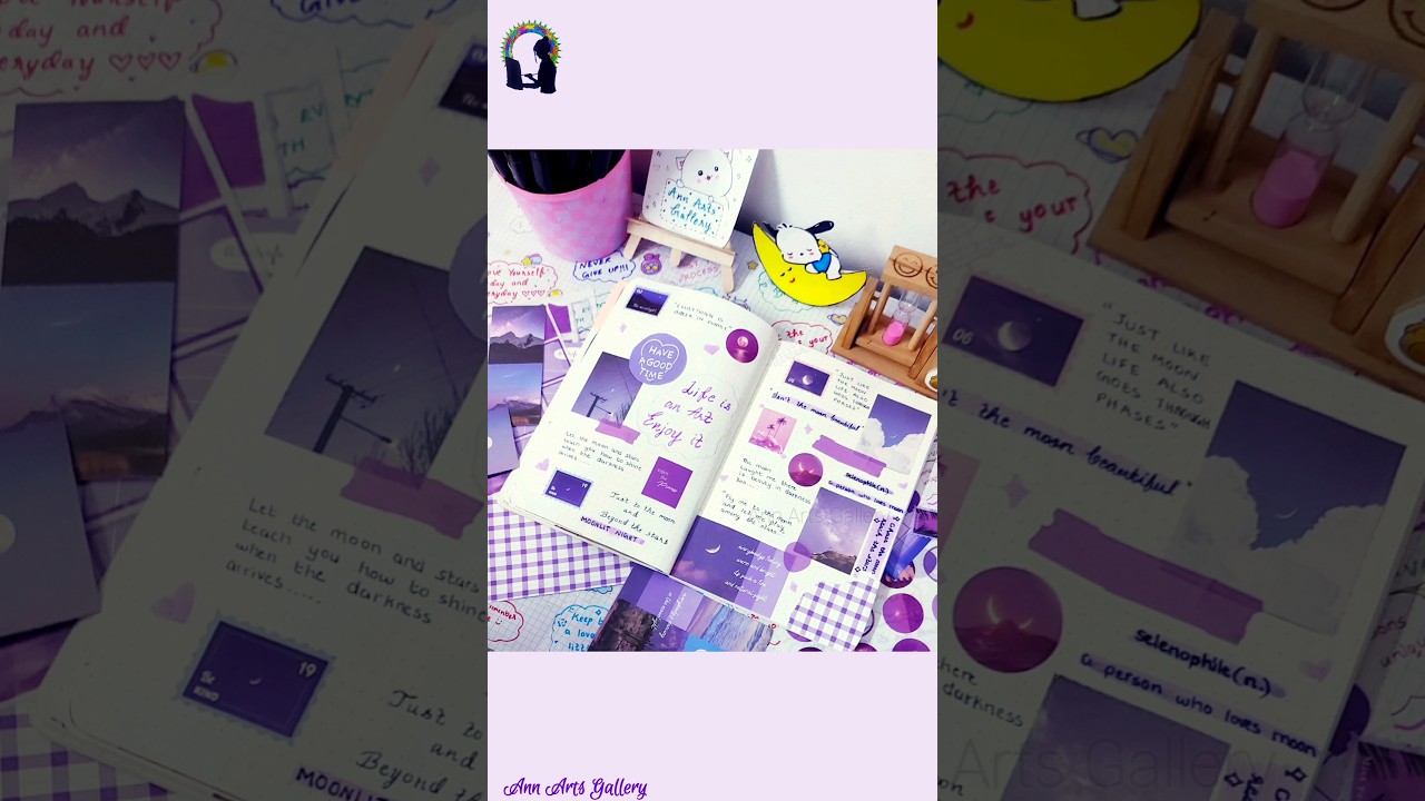 Purple Theme Journal💜✨/Purple Journal/Journal Lover/Purple journal Ideas/Journaling/Journal Time