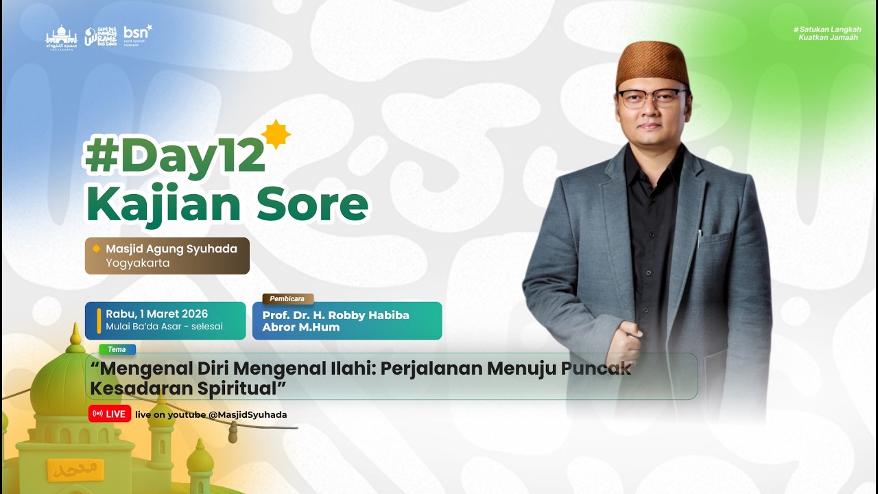 🔴LIVE Kajian Sore | Prof. Dr. H. Robby Habiba Abror M.Hum