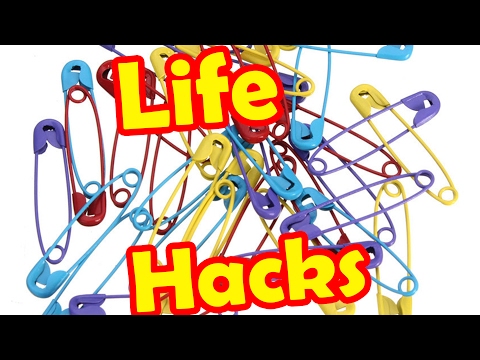 3 easy SAFETY PIN Uses