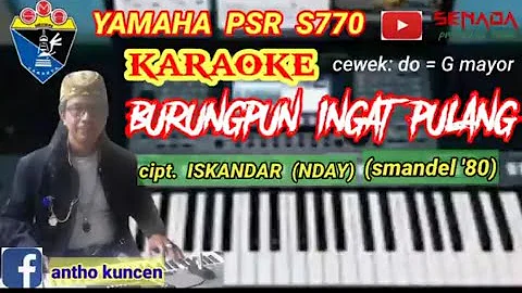 #Karaoke KARAOKE Tanpa Vocal BURUNGPUN INGAT PULANG - Nia Daniaty by yamaha psr s770