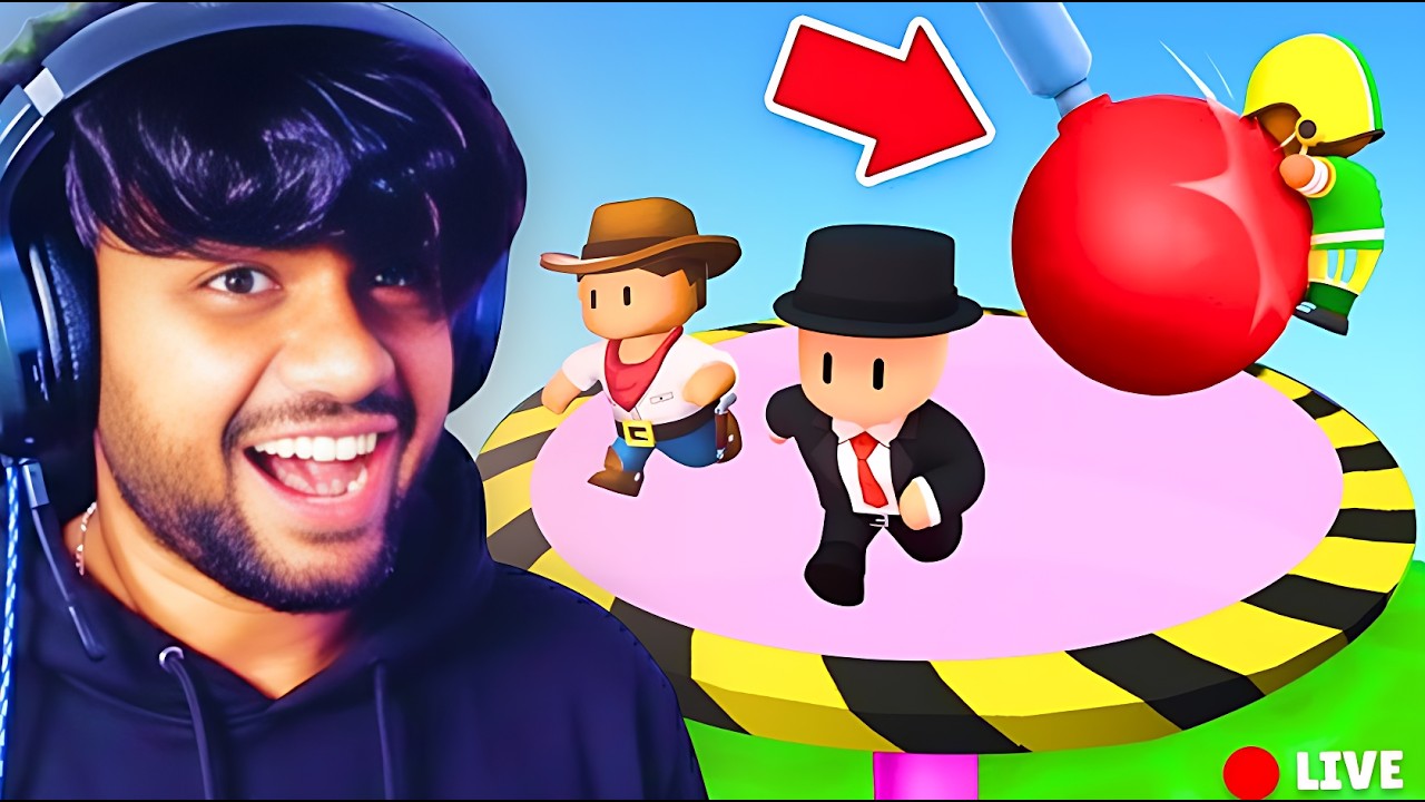 STUMBLE GUYS LIVE 🔴 Tamil | Ultimate Crown Win Challenge 👑 | Custom Room + Subscribers Join 😈🔥