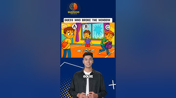 Guess Who Broke The Window? #quiz #riddles #puzzle #shorts