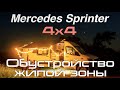 Sprinter 4x4 — Ламинат, обеденный стол, бронируем фары и окна. Вскрываем пол, ищем конденсат.