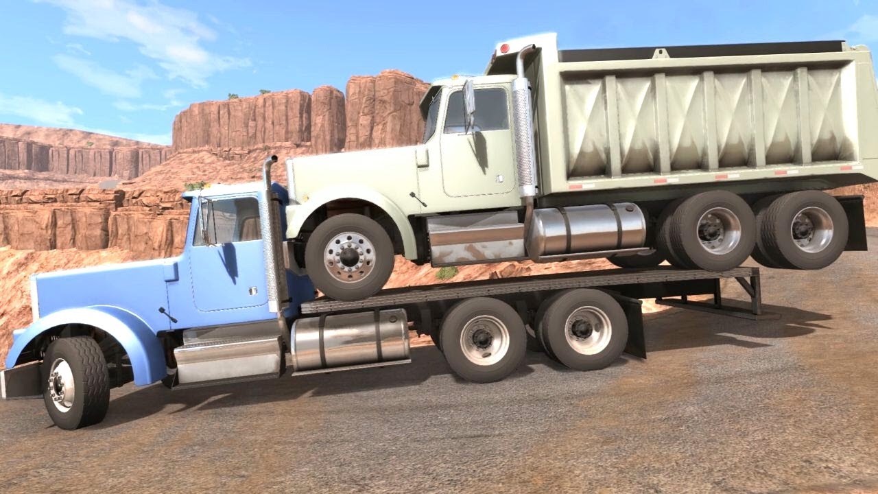 BeamNG Drive - Dump Truck Transport Fail