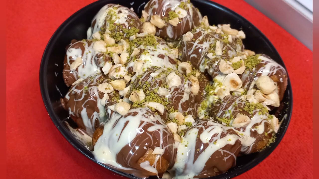 Lokma tarifi - çikolatalı lokma  #kremalilokma #pratiktatlıtarifleri  #baklava