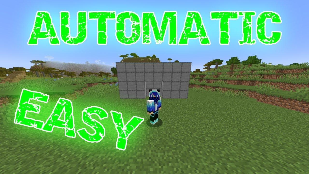 FULLY AUTOMATIC MINECRAFT PISTON DOOR!! (Redstone Tutorial) - YouTube