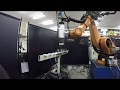 Milling robot kuka kr210 under test