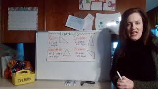 3rd grade math 9-4 Triangles identify by their sides