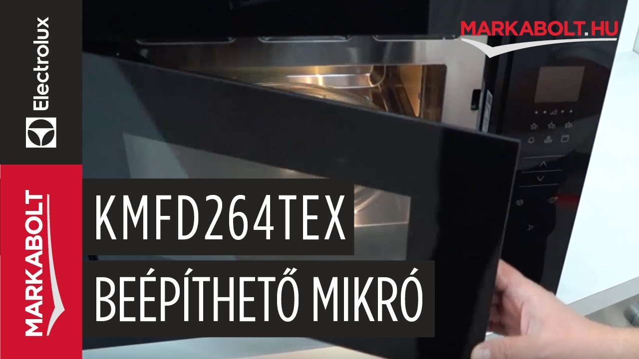 Electrolux KMFD264TEX beépíthető mikrohullámú sütő - Márkabolt.hu - YouTube