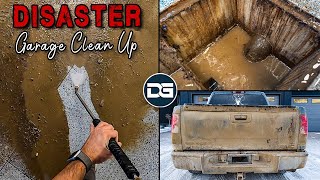 Cleaning the MUDDIEST Truck and Garage Floor EVER! | Super Muddy Pressure Washing and ASMR Cleaning