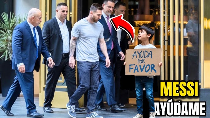 LEO MESSI SE ACERCA A UN NIÑO FUERA DE UN RESTAURANTE LUJOSO, LO QUE HACE DESPUÉS TE VA A SORPRENDER - YouTube
