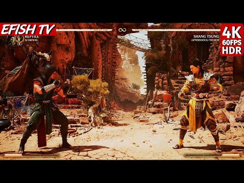 Reptile vs Shang Tsung (Hardest AI) - Mortal Kombat 1 | 4K 60FPS HDR