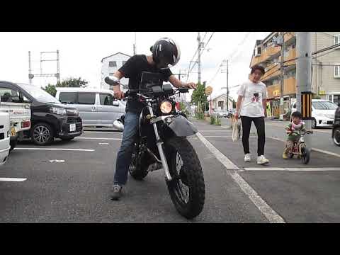 ☆TW200 2JL オフロードカスタム モトショップ五郎 始動走行チェック