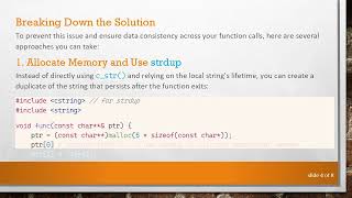 How to Fix the Problem of an Empty String After Passing Through a Function in C+ +