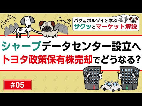 【投資初心者向け】さくらネット 公募増資で株価反発した理由/シャープ データセンター設立受けどこを見るべき？/トヨタ政策保有株売却でどうなる？ほか投資用語解説！【サクッとマーケット解説#05】