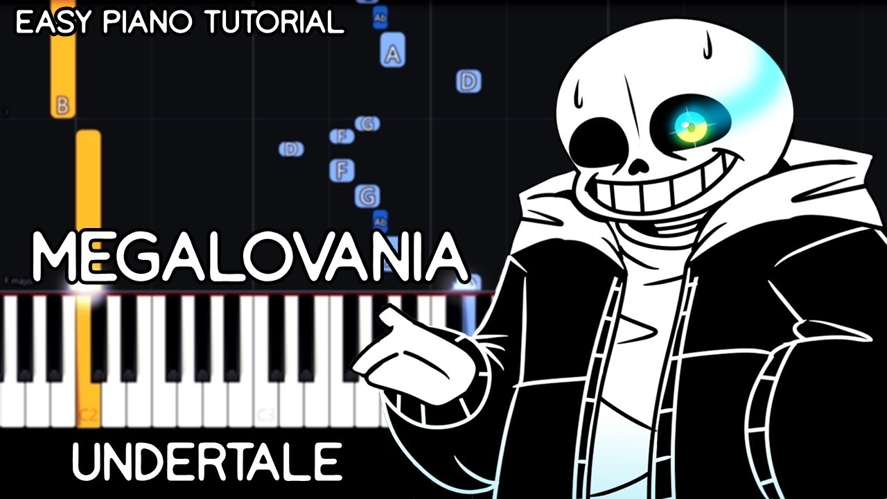 Undertale - Megalovania (Easy Piano Tutorial)