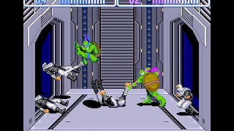 TMNT Turtles In Time - Stage 4 Technodrome Let