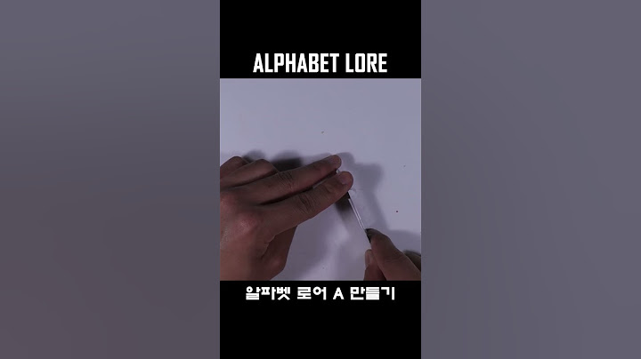 알파벳 로어 A 만들기ㅣMaking Alphabet lore with a Clay #shorts