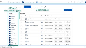 Admin Working Docs Overview