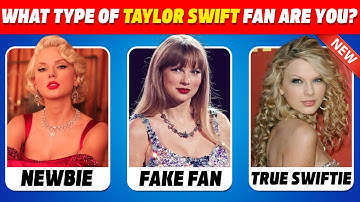 Which Taylor Swift Fan are you? 🎶  Swifties Test 🎸 Taylor swift Quiz 2025 | The life of a showgirl
