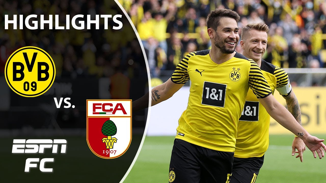 Dortmund hold on to beat Augsburg without Erling Haaland | Bundesliga Highlights | ESPN FC