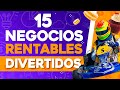 🤑 Negocios Rentables DIVERTIDOS 💰 Negocios Entretenidos