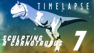 Sculpt a Carnotaurus dinosaur in Blender 2.93! (Part 7) [Timelapse]