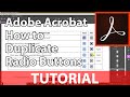 How to Duplicate Radio Buttons in Acrobat - 3 Methods - Adobe Acrobat DC Duplicate Fields