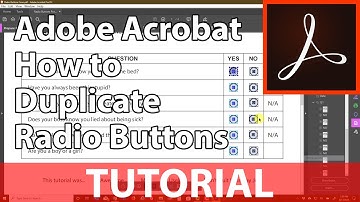 How to Duplicate Radio Buttons in Acrobat - 3 Methods - Adobe Acrobat DC Duplicate Fields