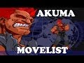 Street fighter alpha 3  akuma move list