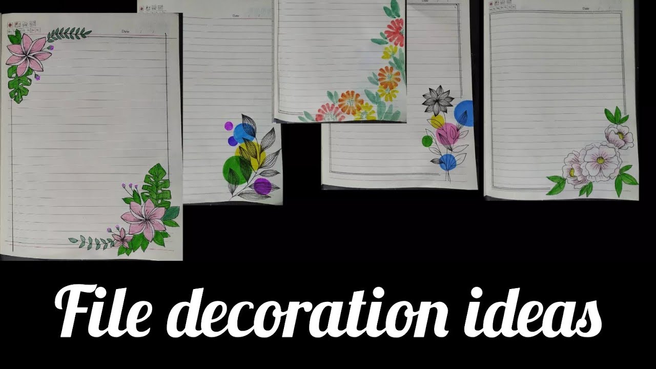 File decoration ideas - YouTube