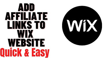 HOW TO ADD AFFILIATE LINKS TO WIX WEBSITE 2023