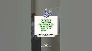 CREATE A CONTENT CALENDAR TO PLAN YOUR POSTS IN ADVANCE | Visual Marketing Tips