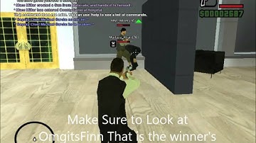 Samp Man uses fist and kill man with a combat shotgun