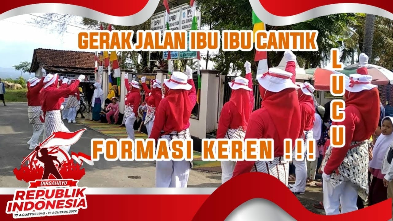 GERAK JALAN IBU IBU CANTIK !! FORMASI KEREN DAN LUCU