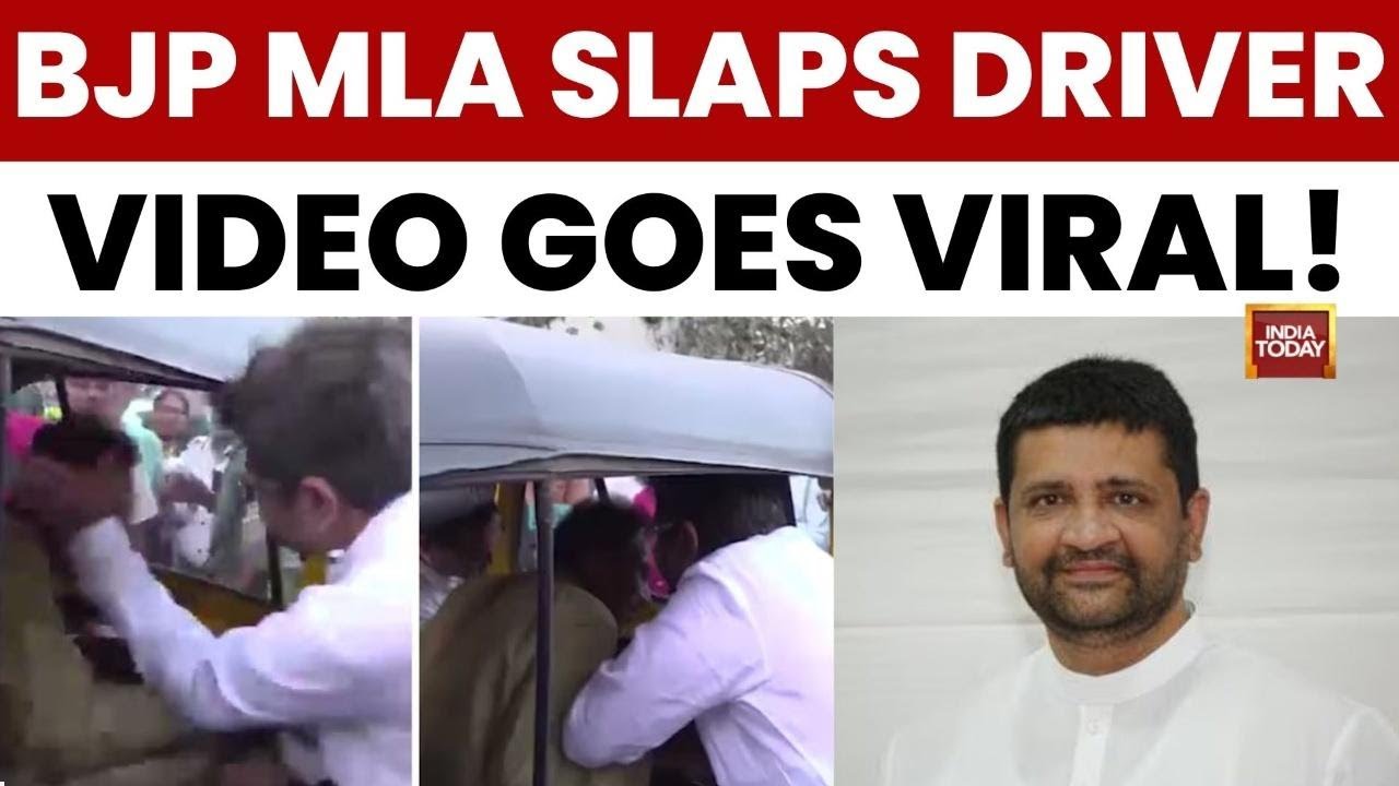 Mumbai Shock: BJP MLA Caught Slapping Auto Driver on Camera, Video Goes Viral | India Today News