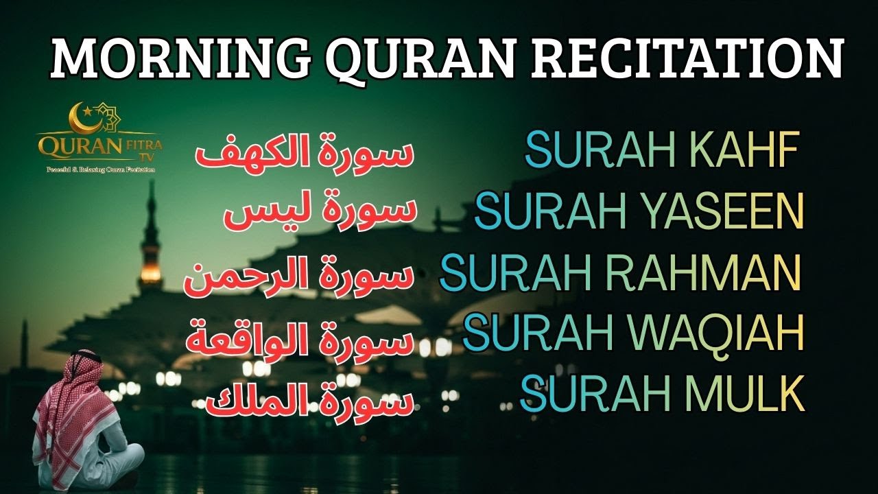 🔴 Calming Quran Recitation | KAHF, YASEEN, RAHMAN, WAQIAH,MULK | QURAN FITRA TV