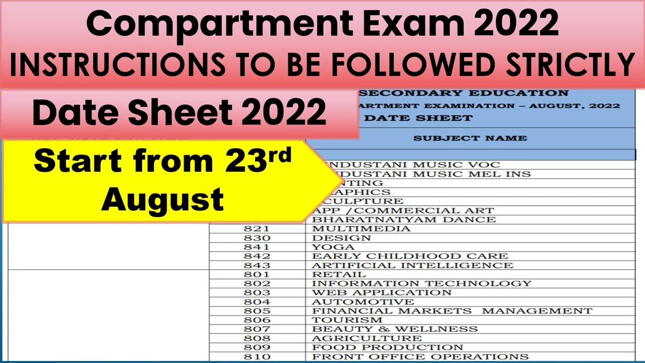 🔴 CBSE compartment Exam Class 10th/12th latest news 🤩 | 