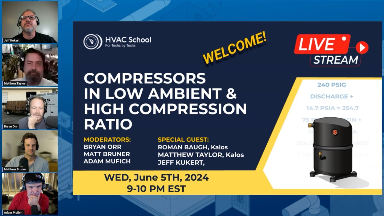 Compressors in Low Ambient / High Compression Ratio