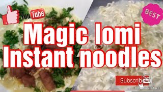 Paano mag luto NG magic lomi gamit ang instant indomie.