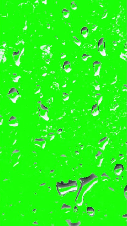 Rain on Glass Window Green Screen Effect