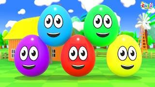 Learning Colors and Numbers Song | Colorful Eggs on the Farm | ChiLii Nursery Rhymes & Kids Songs