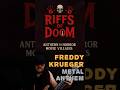 Riffs Of Doom episode 1 - Metal Riff Anthem to Freddy Krueger #metalmusic #metalguitar #riffsofdoom