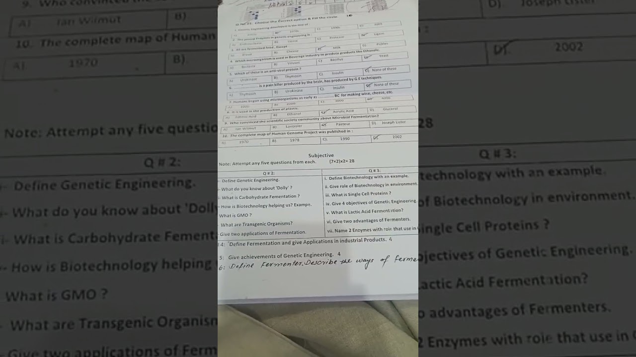 10 Biology CH Reproduction and Biotechnology important short and long Question