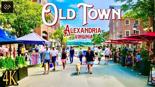 Old Town Alexandria Virginia Walking Tour  Travel Vlog [4K]