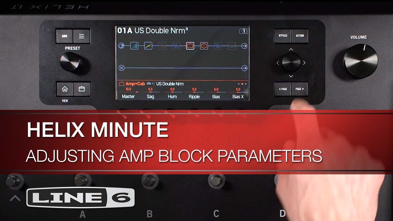 Line 6 Helix Minute Adjusting Amp Block Parameters YouTube