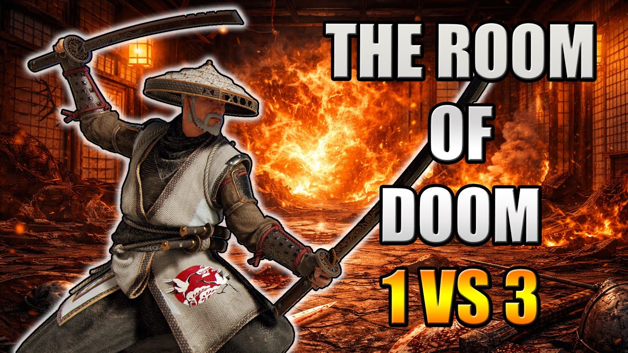 Aramusha runs in a ROOM with 3 Gankers | For Honor