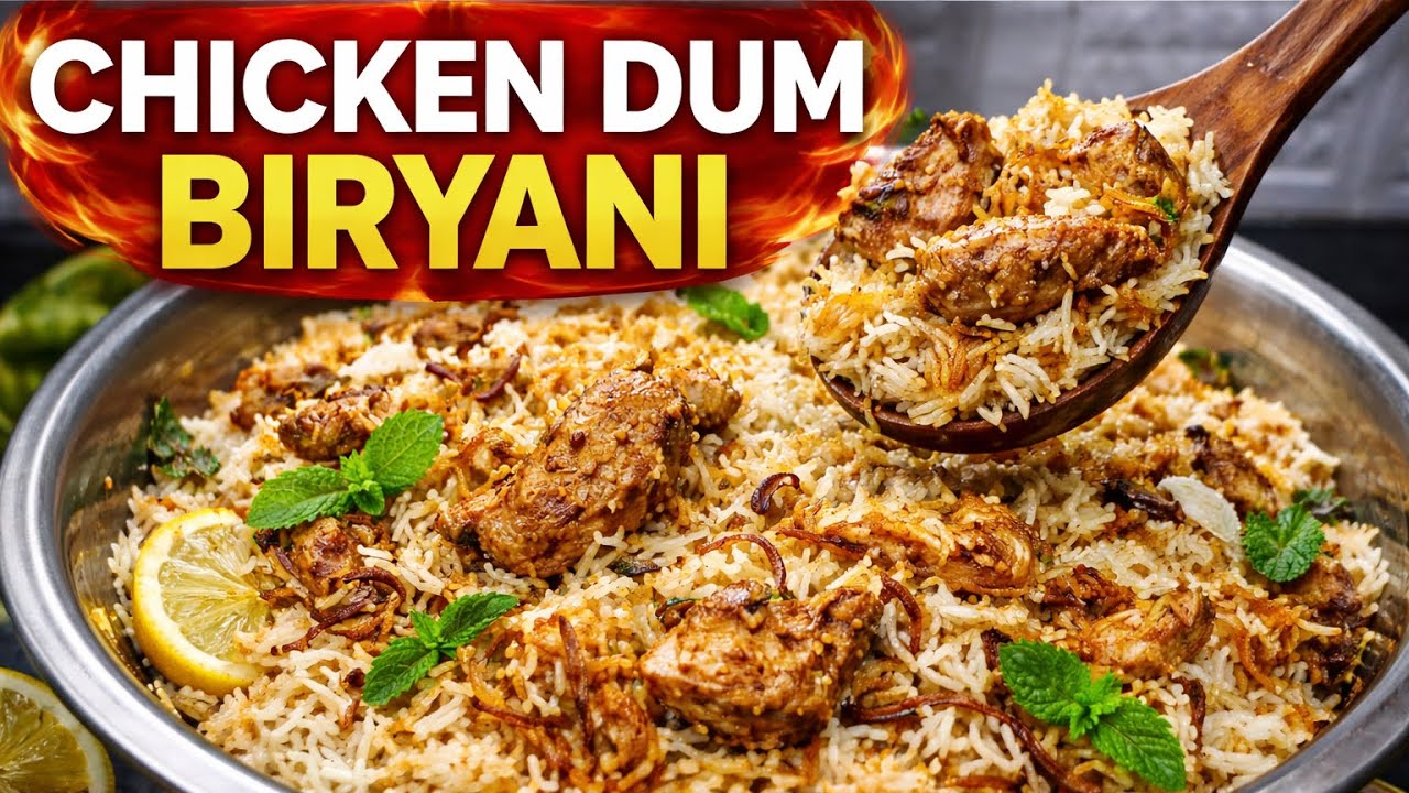 Chicken Dum Biryani | Hyderabadi Style Dum Biryani | Restaurant Taste at Home
