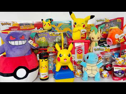 ASMR Toys POKEMON GIANT COLLECTION Oddly Satisfying Toy Unboxing w/ Collector's Case