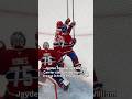 Jayden Struble and William Carrier clash at the top of the crease for in front of Jakub Dobeš.
